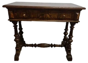 Antique Walnut Console Table