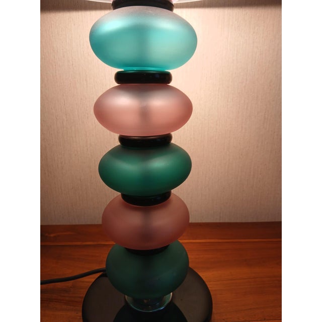 Glass Antique Murano Glass Table Lamp, 1890s For Sale - Image 7 of 8