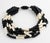 Black Angela Caputi Black and White Resin Multi-Strand Necklace For Sale - Image 8 of 10