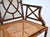 Faux Bamboo Caned Settee With Leather Cushion For Sale - Image 13 of 15