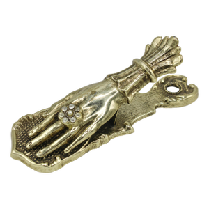 Vintage Brass Hand Letter Holder Clip