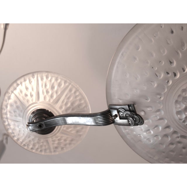 Art Deco French Ceiling Lamp from Muller Frères, 1920s For Sale - Image 13 of 14