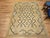 Mid-Century Modern Vintage French Area Rug, Hand-Knotted Wool, Allover Geometric Design, Tan & Black, 6x9 For Sale - Image 3 of 17