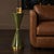 Midcentury Modern Green Hourglass Narrow Drink Table For Sale - Image 4 of 4