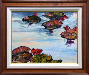 Maya Eventov Untitled Original Acrylic Canvas H.Signed W/Custom Frame