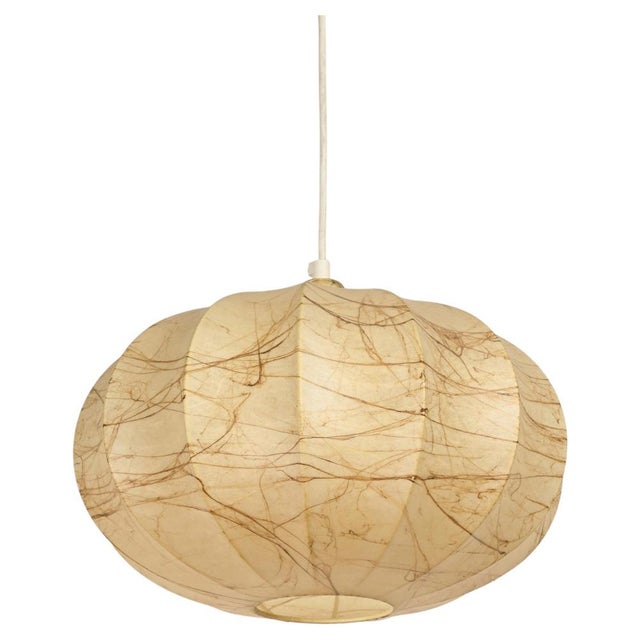 Mid-Century Beige Marbled Cocoon Pendant by Castiglioni, Italy, 1960s For Sale - Image 16 of 16