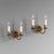 Pair of French Empire style wall sconces I original painted finish. Circa 1930. Up to 250V (Europe/UK Standard).The wiring...