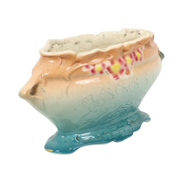 Art Nouveau Majolica Planter by Gustave De Bruyn, 1890s For Sale - Image 6 of 14