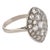 1930s Art Deco 3.50 Carat Diamond 18k White Gold Navette Ring, Size 9.25 For Sale - Image 4 of 6