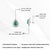 3.16ct Emerald & 1.2ct Diamond Double Halo Cluster Earrings in 18k White Gold- 2 Pieces For Sale - Image 13 of 17