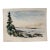 Henry Emil Salloch Original Watercolor on Paper Serene Coastal Seascape, Mt Desert. 1952. For Sale
