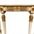 Wood 1950s Neoclassical Style Italian Gilt & Cream Painted Finish Demilune Console Table For Sale - Image 7 of 13