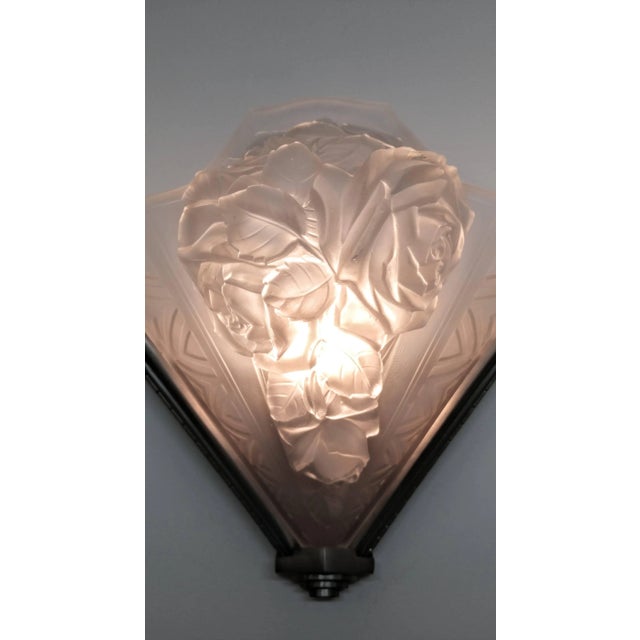 French Art Deco Wall Sconces signed by Verdun - a Pair For Sale In New York - Image 6 of 10