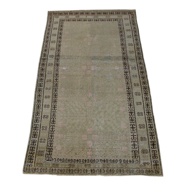 19th Century Muted Design Samarkand Rug For Sale