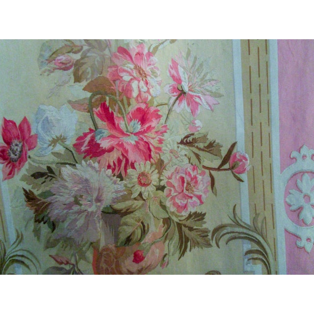 19th C Pair of French Aubusson Tapestry Entre Fenetres For Sale - Image 12 of 13