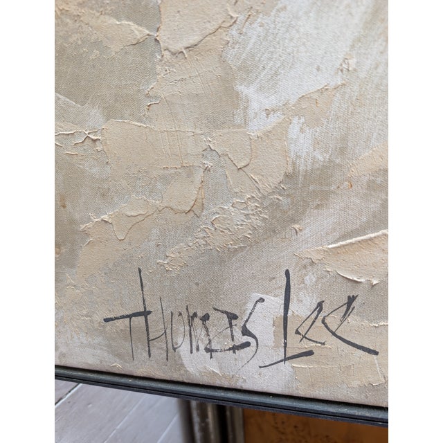 Huge Vintage Mid-Century American Painting of Persian Cat by Thomas Lee, 1970s For Sale - Image 8 of 11