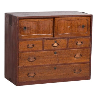 Japanese Chest of Drawers in Wood For Sale