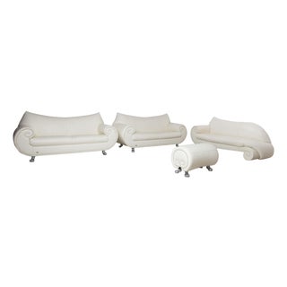 Leather Gaudi Sofas and Ottoman from Bretz, Set of 4 For Sale