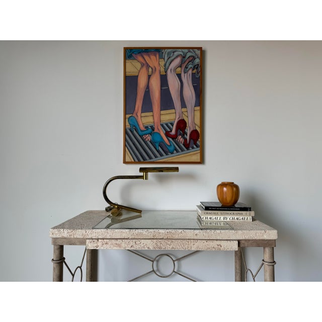 Vintage Organic Modern Fuax- Coral Stone and Metal Base Desk/ Sold For Sale In Miami - Image 6 of 12