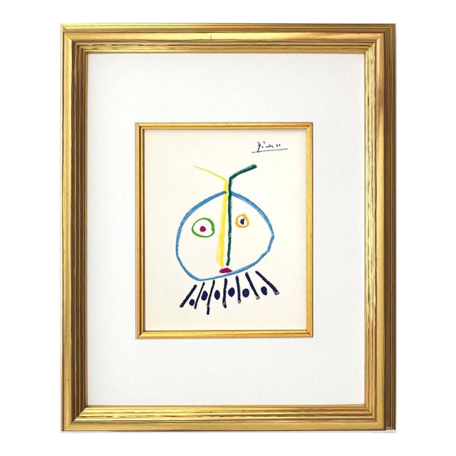 1960s Picasso Lithograph 121 the Child Girl Framed For Sale