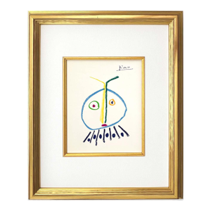 1960s Picasso Lithograph 121 the Child Girl Framed
