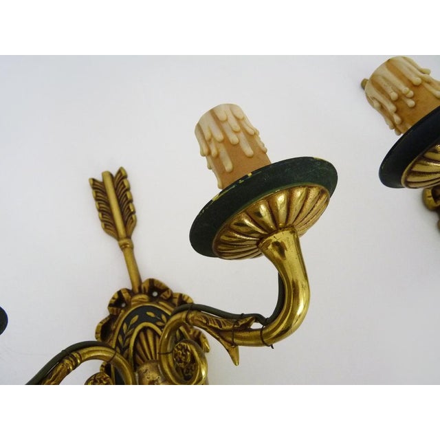 Vintage Wall Light in Bronze, 1920s For Sale - Image 6 of 10