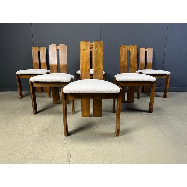 Brutalist Dining Chairs, 1960s, Set of 6 For Sale - Image 9 of 10