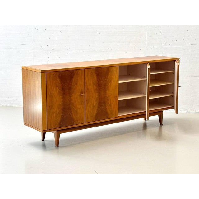 Brown Walnut Sideboard, 1950s For Sale - Image 11 of 18