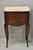 Mid 20th Century Vintage French Louis XV Style Pink Marble Top Mahogany Nighstand Table - A Pair For Sale - Image 5 of 15