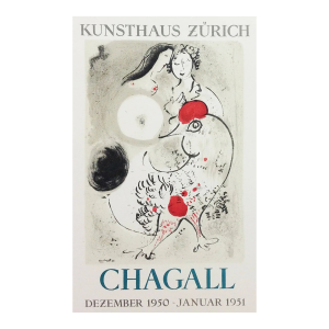 Chagall Lithograph 15 Kunsthouse Zurich Art in Poster