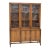 1960s Mid Century Display Cabinet With Cane Front Panels For Sale