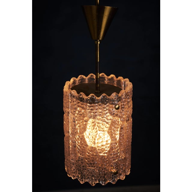 Metal Mid-Century Pendant Lamp by Carl Fagerlund for Orrefors, 1960s For Sale - Image 7 of 11