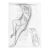 Mid Century Female Nude Drawing by Paul McCarron For Sale