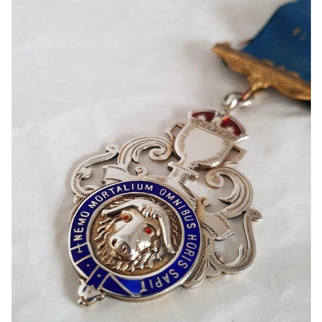 George VI Sterling Silver Masonic Buffalo Medallion, 1937 For Sale - Image 3 of 11