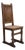 Vintage Sculptural French Oak Chair, 1930s For Sale