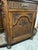 Antique Victorian Carved Oak Hall Tree With Mirror, Brass Hooks & Umbrella Stands For Sale - Image 6 of 10