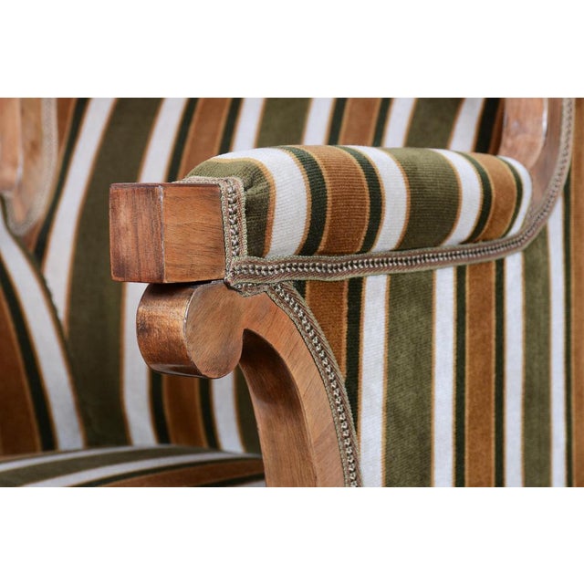 Biedermeier Seating Set in Walnut, 1830s, Set of 3 For Sale - Image 15 of 18