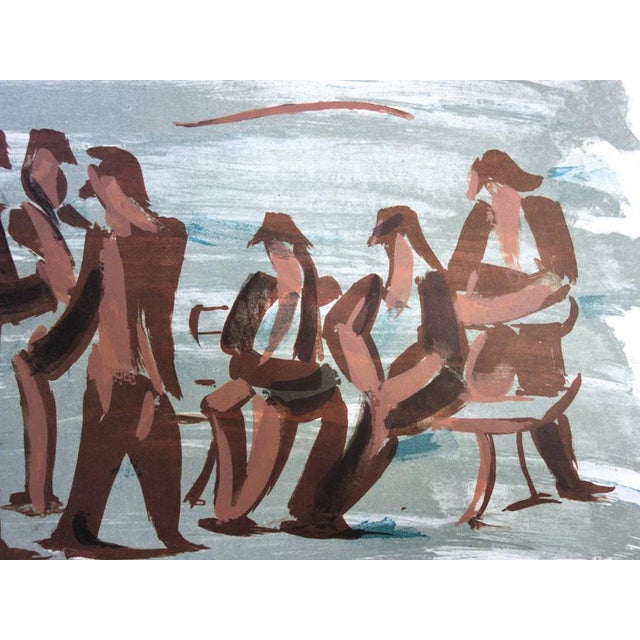 Mid-Century Modern Jean Helion, Animated Conversation, Original Lithograph For Sale - Image 3 of 7