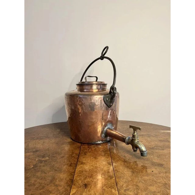 Large George III Hanging Copper Water Urn, 1800s For Sale - Image 6 of 8