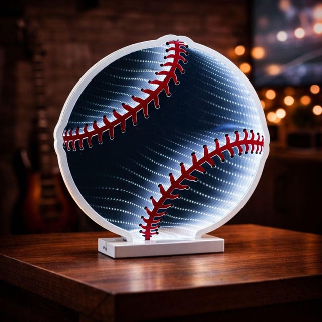 Hit a home run with your decor using this Baseball Ekkolight! Perfect for fans of Americas favorite pastime, this lighted...