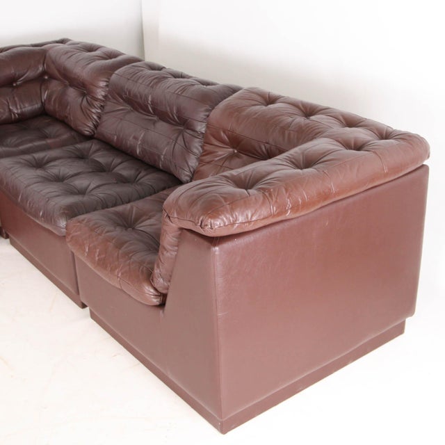 Modular Leather Sofa from Laauser, 1970s For Sale - Image 11 of 18