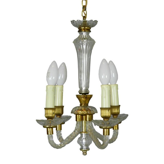 Murano Glass Chandelier, 1950s For Sale - Image 11 of 11