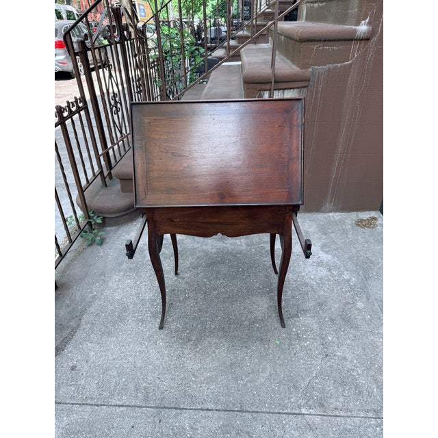 19th Century French Provencial Antique Petite Secrétaire/Side Table/Writing Desk For Sale - Image 17 of 18