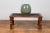 Brown Antique Indian Wooden Coffee Table with Window Grate and Turned Baluster Legs For Sale - Image 8 of 10