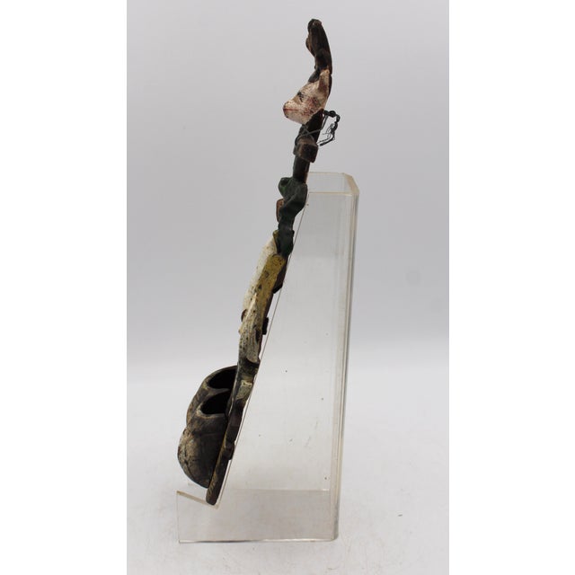 Realism Mid-Late 19th Century American Cast Iron Hunt Motif Wall Match Holder For Sale - Image 3 of 9