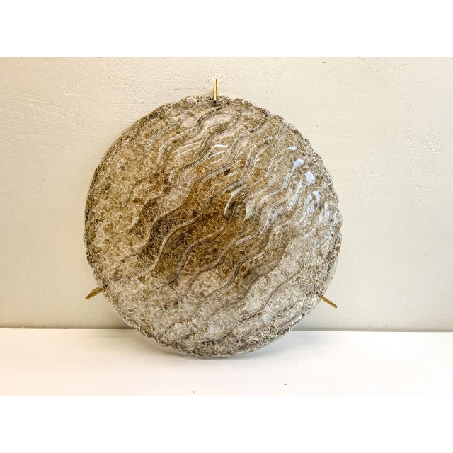 Large Murano Glass Flush Mount from Kaiser Idell / Kaiser Leuchten, Germany, 1970s For Sale - Image 4 of 18