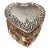 Late 19th Century Sterling Silver and Cut Crystal Heart Shaped Vanity Jar For Sale