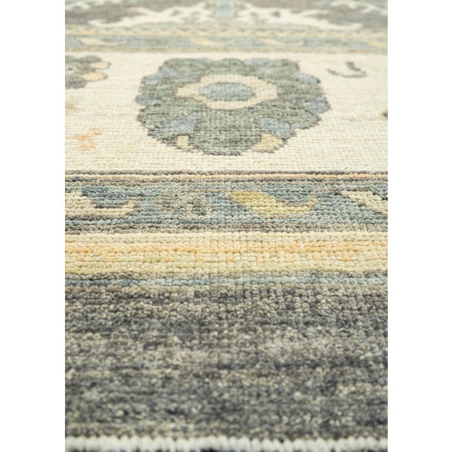 Contemporary Turkish Oushak Rug 10'3" x 14'2" For Sale - Image 3 of 4
