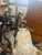 Early 20th Century Early 20th Century Ornate Adjustable Bridge Arm Floor Lamp With Glass Shade For Sale - Image 5 of 7
