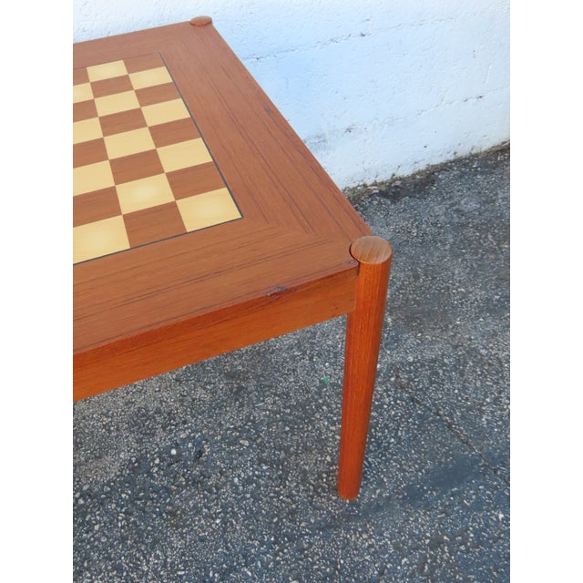 Danish Georg Petersen Flip Top Card Game Chest Board Table 6271 For Sale - Image 15 of 16